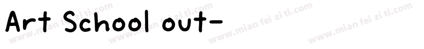 Art School out字体转换